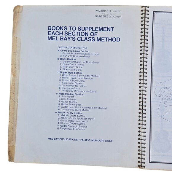 Mel Bay Guitar Class Method Book Thorough Study For individual or group 1976 - Picture 2 of 16